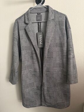 Lyssé Womens Liberty Jacket Jacquard Glen Patchwork Plaid